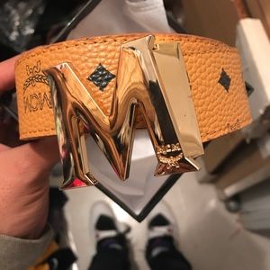 Tan MCM belt
